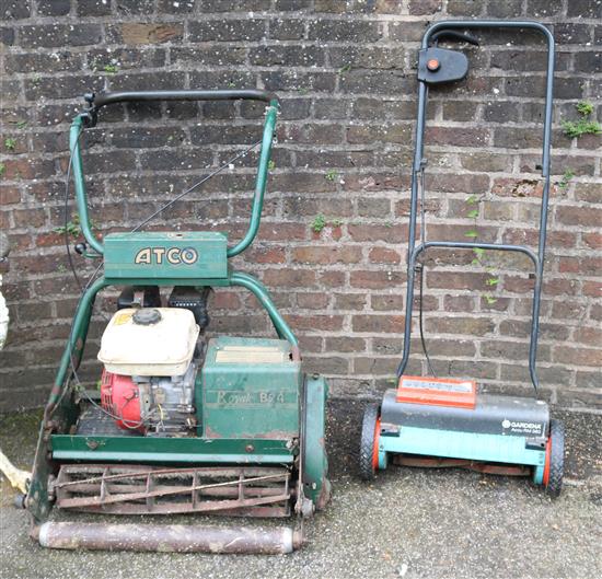 Atco petrol mower & another